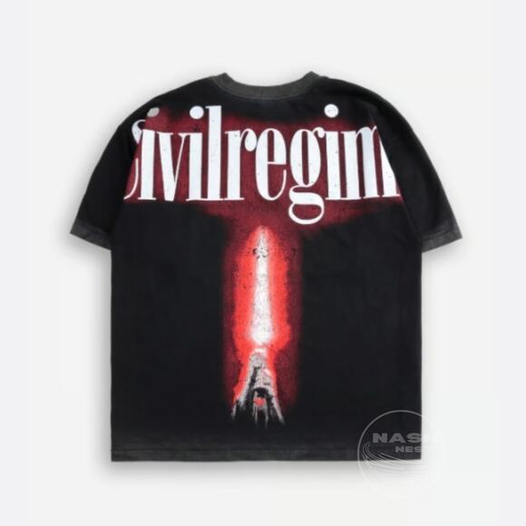 Civil Regime Star Wars Tee M | 199X Oversized, Vintage Wash Red Crystal NWOT - Picture 7 of 9